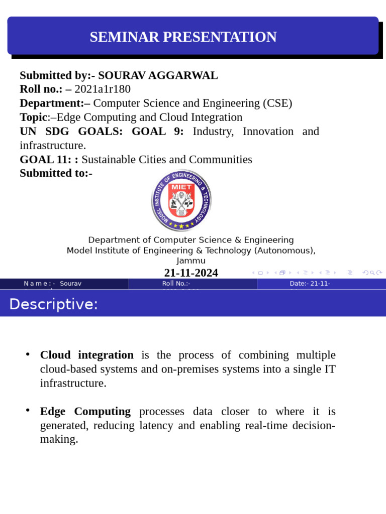 Edge and Cloud Computing Integration | PDF | Cloud Computing | Internet ...