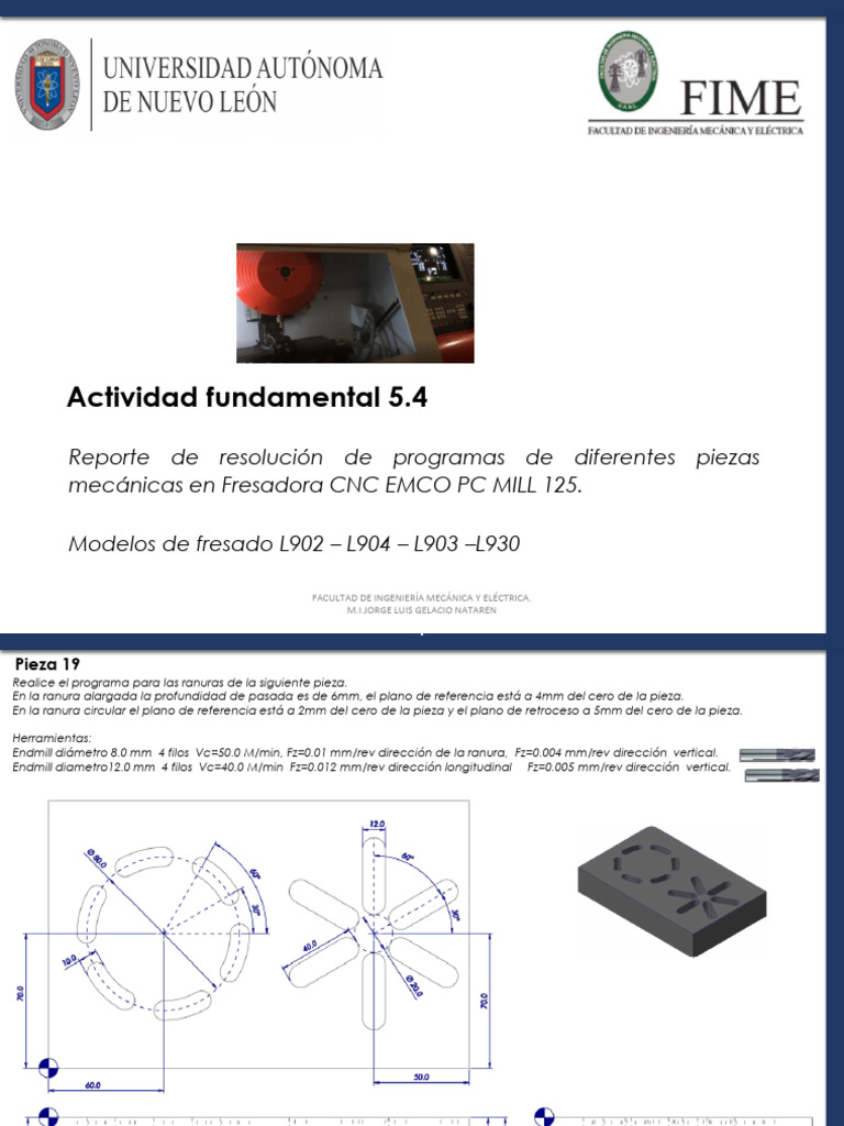 A5.4 Programas de Fresadora CNC | PDF | Sector secundario de la ...