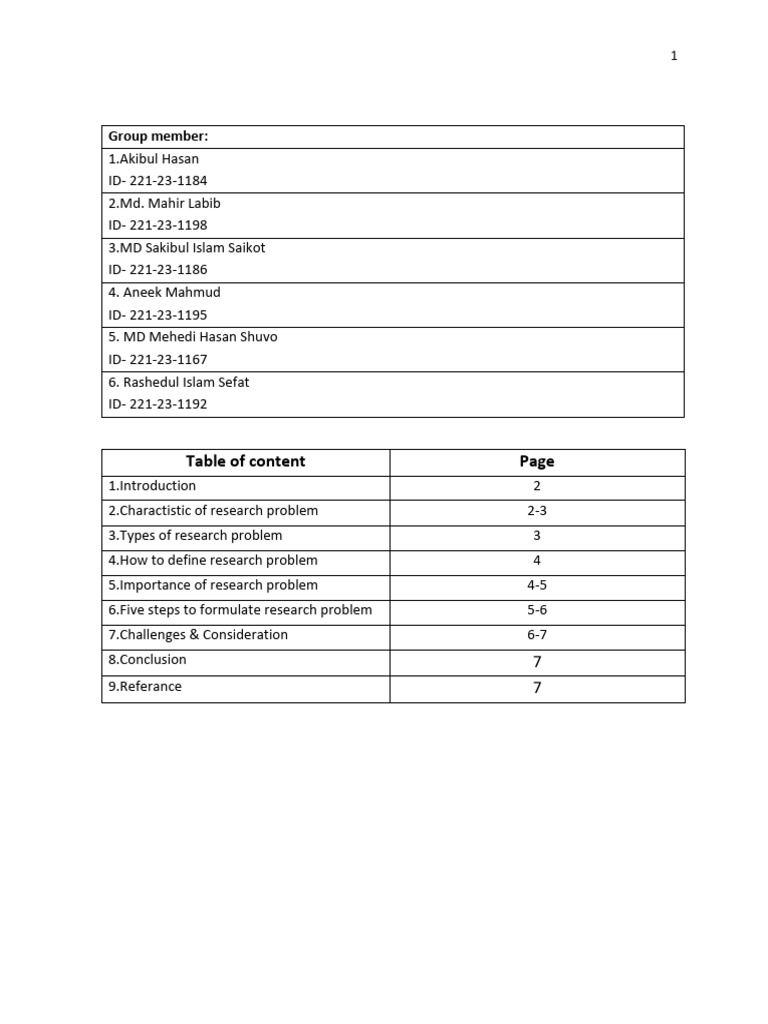Formulating a Research Problem Guide | PDF | Methodology | Knowledge