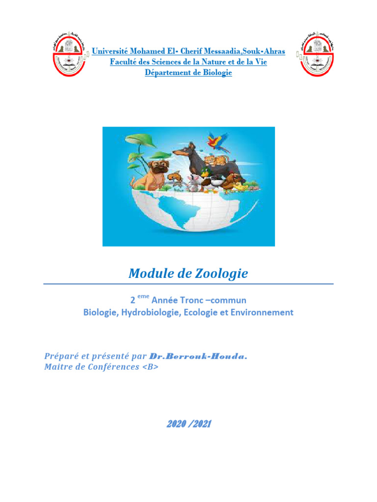 Classification et étude des animaux | PDF | Zoologie | Cellule (Biologie)