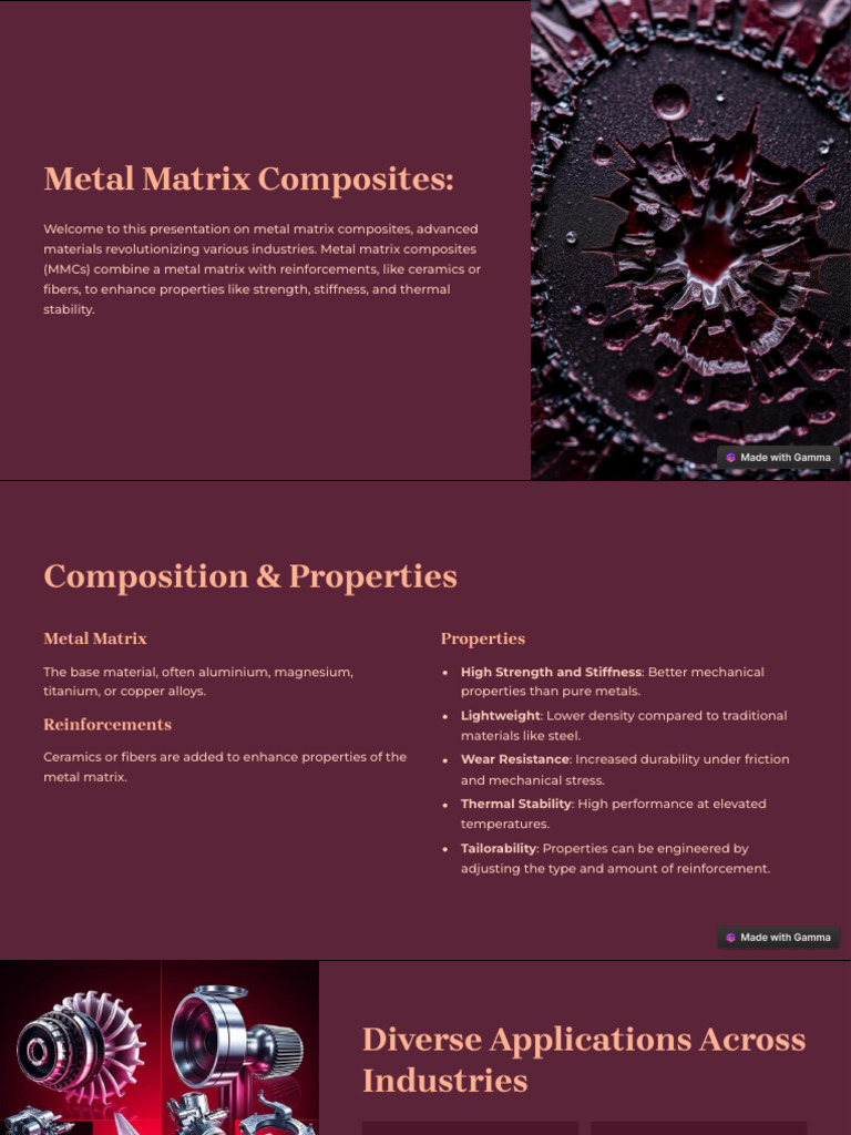 Metal Matrix Composites | PDF | Composite Material | Metals