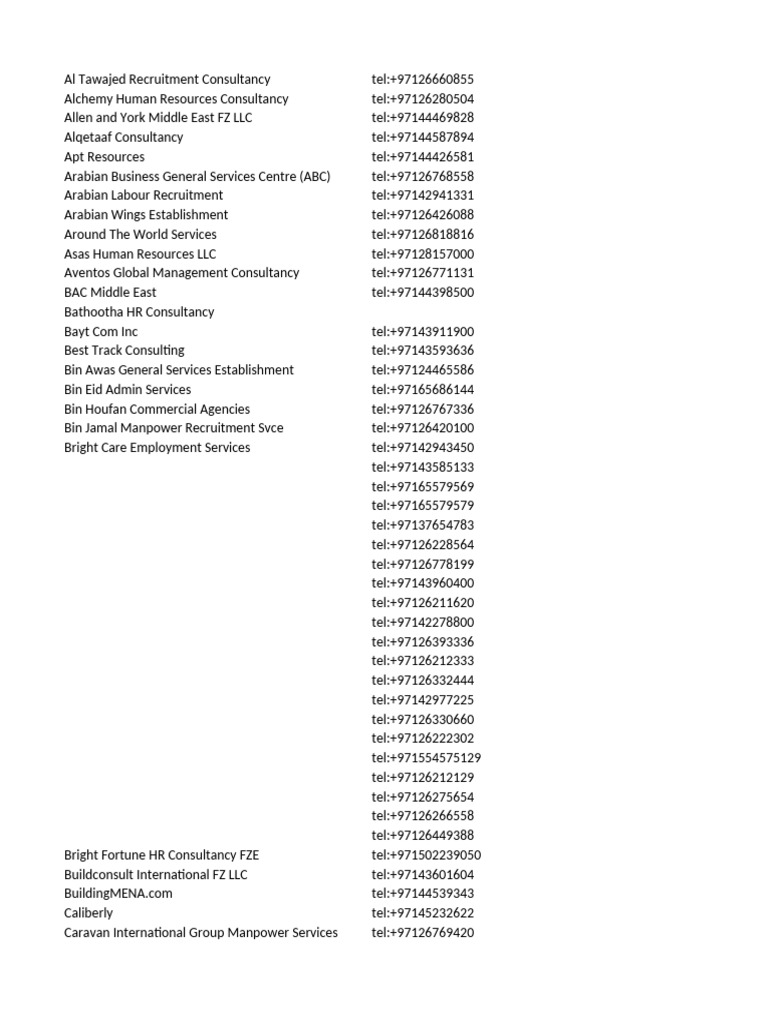 Uae Consultancy Data Yello Page (2) | PDF | United Arab Emirates 