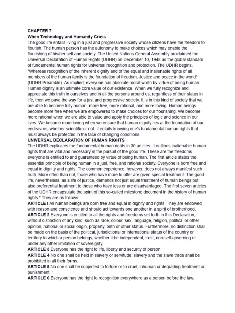 CHAPTER 7 | PDF | Human Rights | Artificial Intelligence