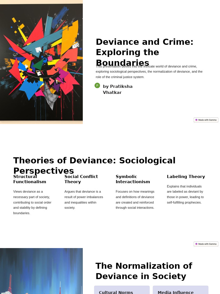 Understanding Deviance and Crime Dynamics | PDF | Deviance (Sociology ...