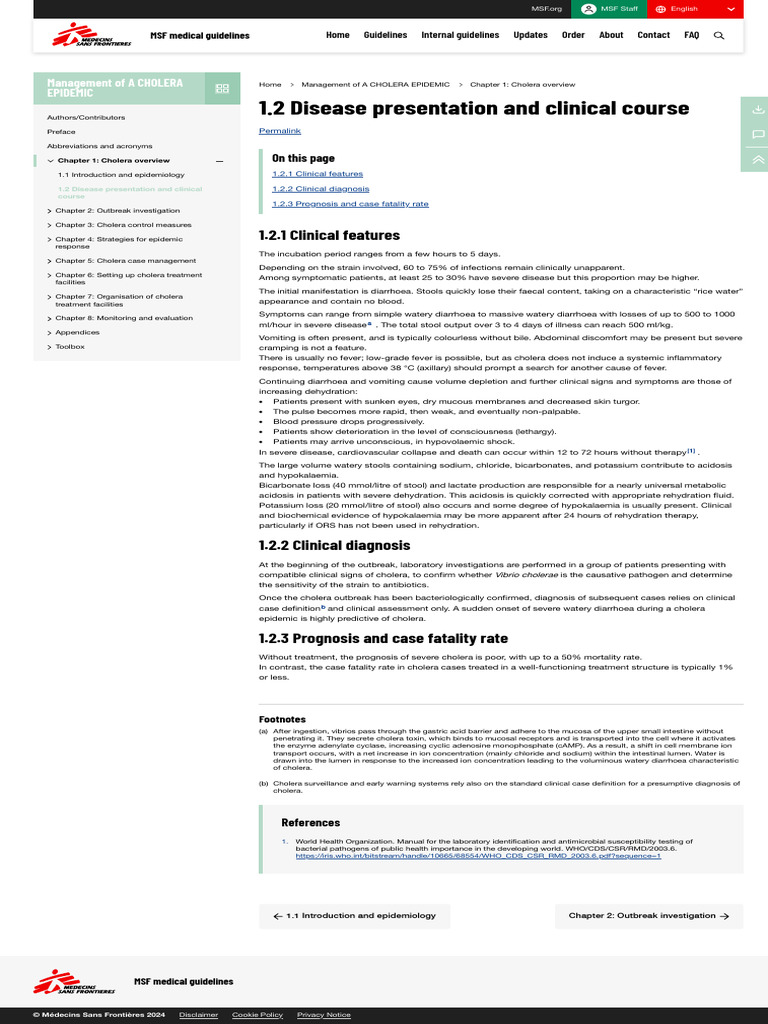 1.2 Disease Presentation and Clinical Course _ MSF Medical Guidelines ...