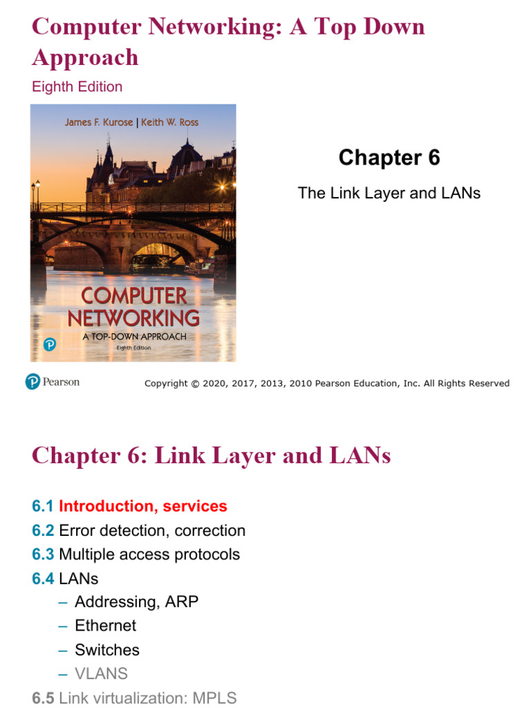 W4 - 5 - 6 Data Link Layer (8th Ed) | PDF | Ethernet | Computer Network
