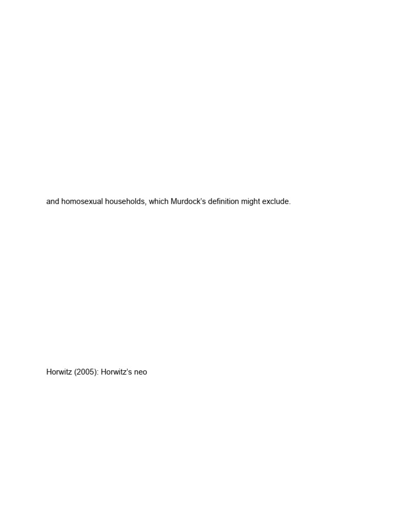 Key Theories on Family Structures | PDF | Gender Studies | Feminism