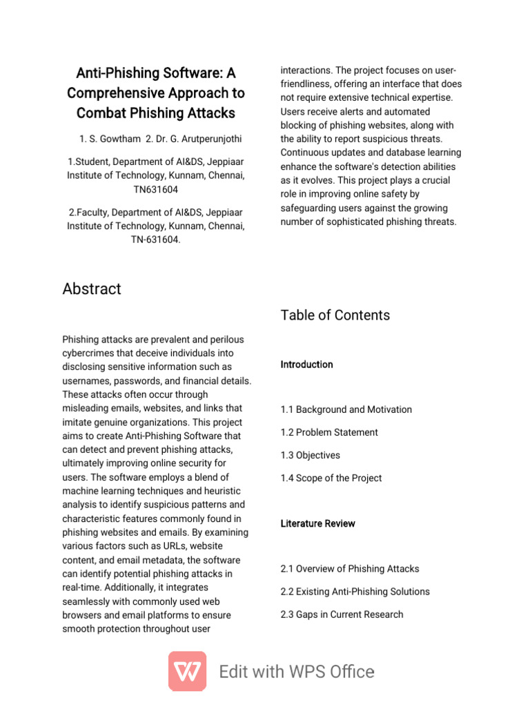 Anti-Phishing Software Development Guide | PDF | Phishing | Machine ...