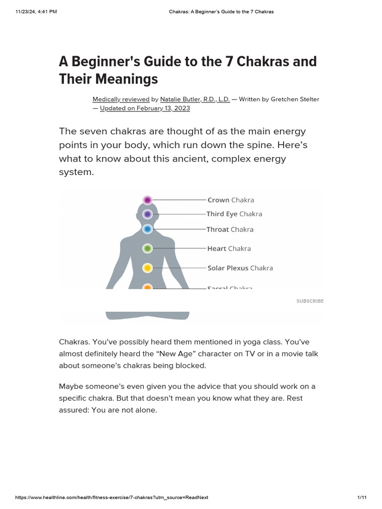 Understanding the 7 Chakras | PDF | Chakra