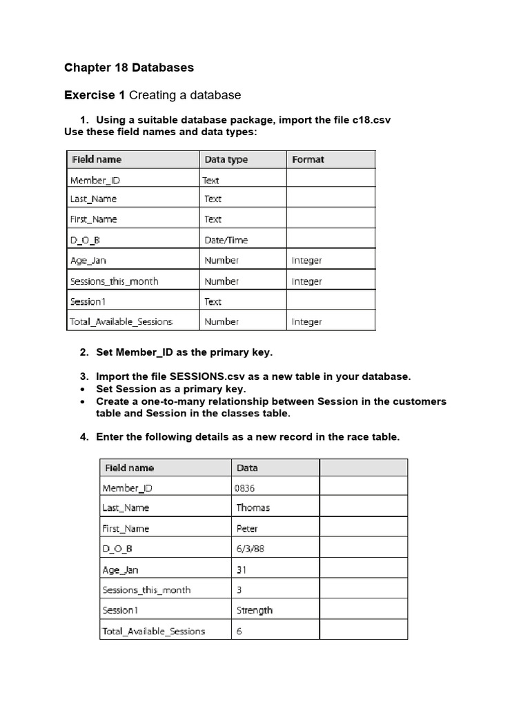 Database Creation and Reporting Guide | PDF | Databases | Relational Model