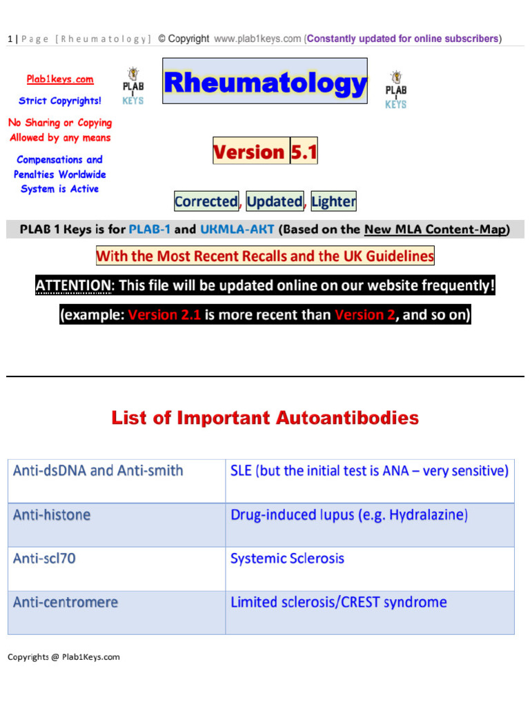 Rhematology | PDF
