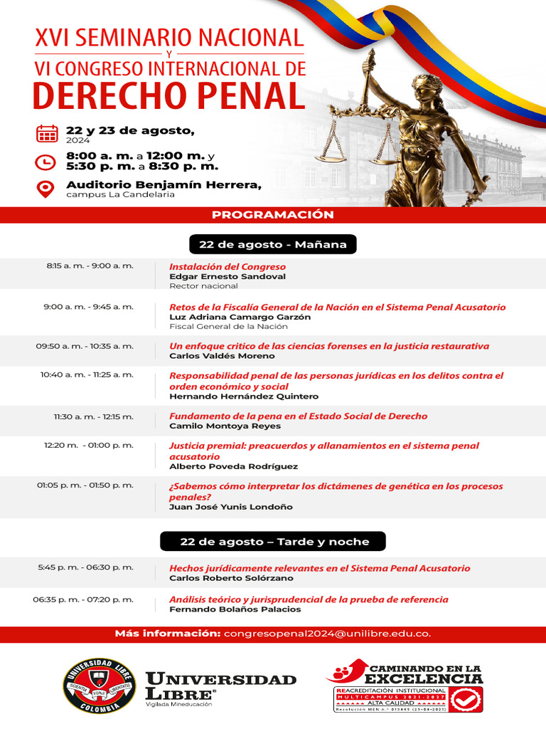 Programacion XVI Seminario Nacional y VI Congreso Internacional de ...