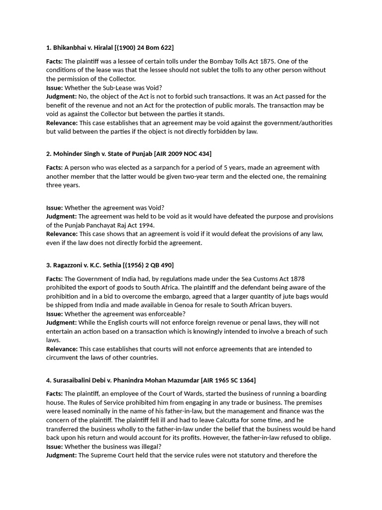 case law molde 5 | PDF | Public Policy Doctrine | Judgment (Law)