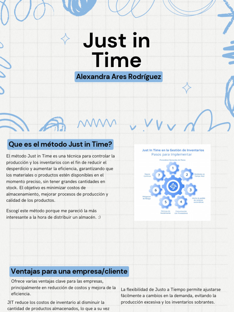 Just in Time | PDF | Lean Manufacturing | Procesos de negocio