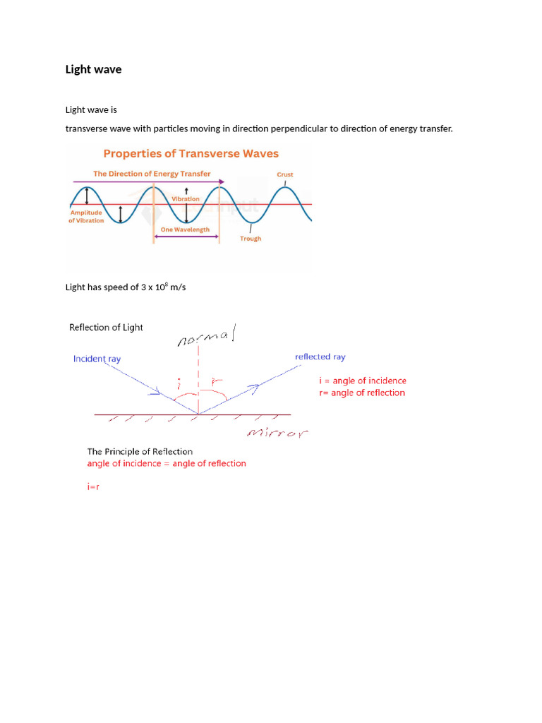 Understanding Light Waves and Their Speed | PDF