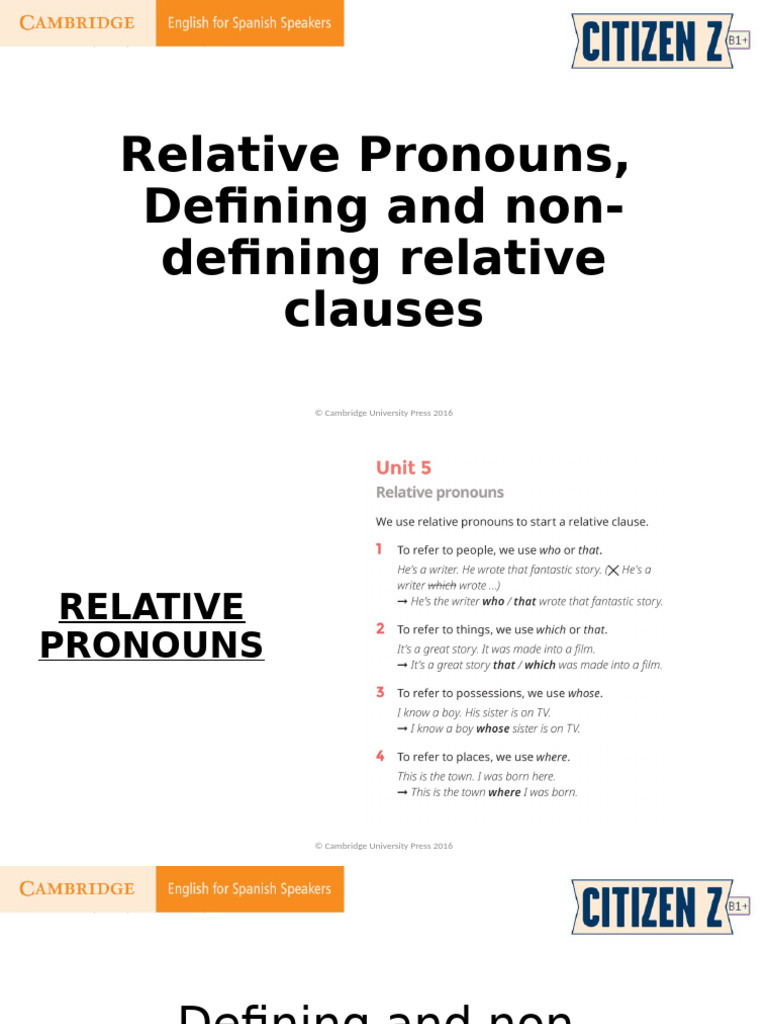 Understanding Relative Clauses Guide | PDF