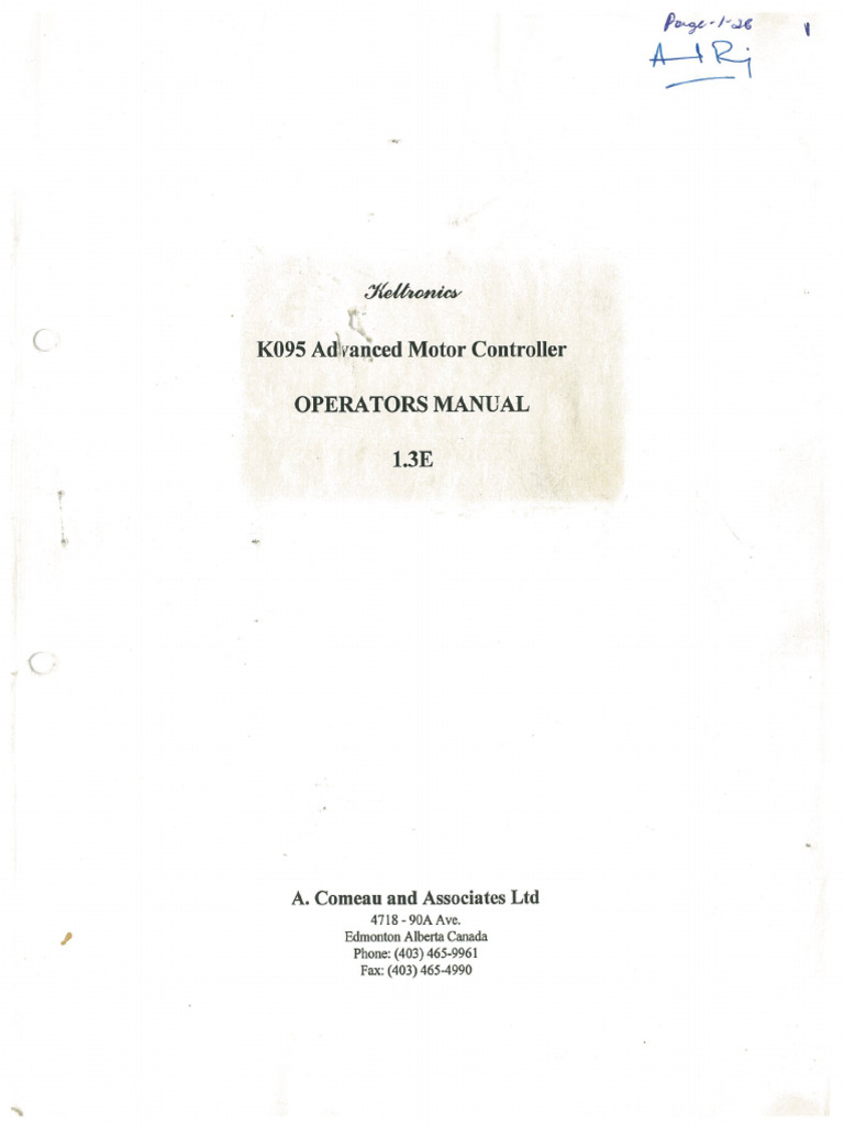 K095 Manual | PDF