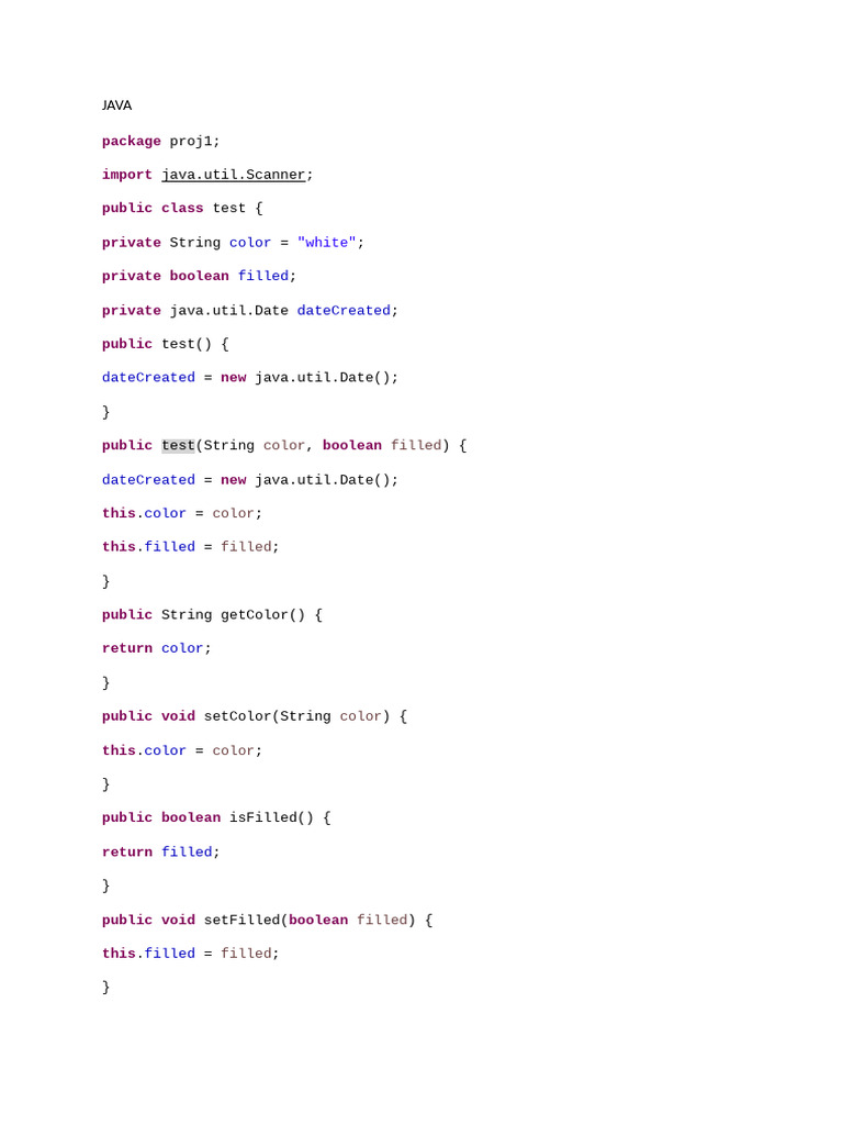 JAVA | PDF