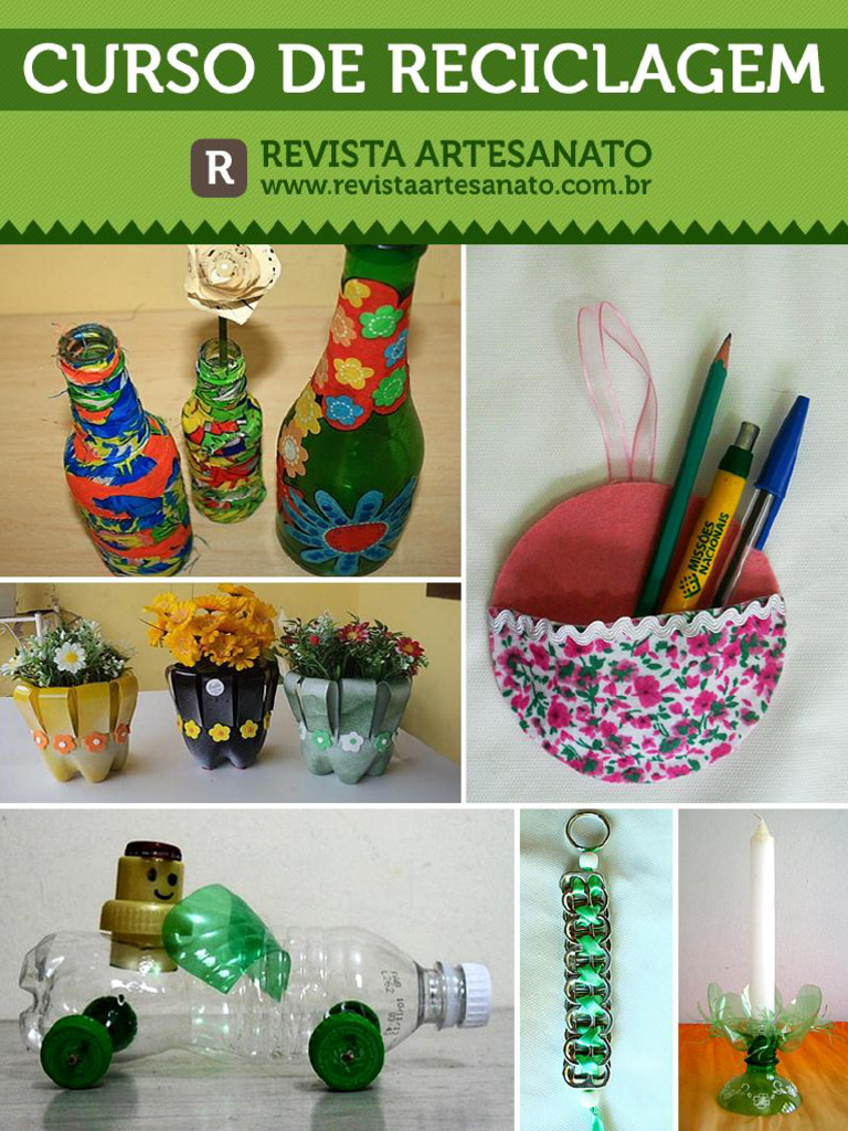 Arte e Sustentabilidade na Reciclagem | PDF | Reciclagem | Crochê