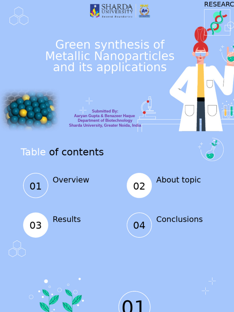 Green Synthesis of Metallic Nanoparticles | PDF | Nanoparticle ...