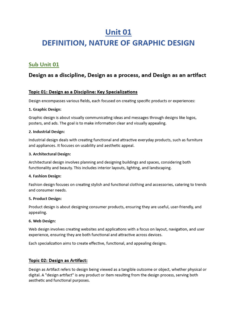 Fundamentals of Graphic Design Overview | PDF | Graphic Design | Page ...