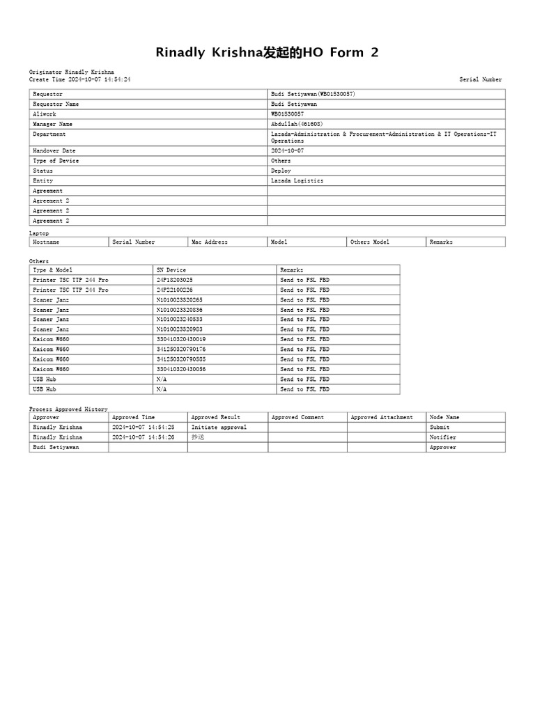 Rinadly+Krishna发起的HO+Form+2 1728284076974 | PDF | Data Transmission ...