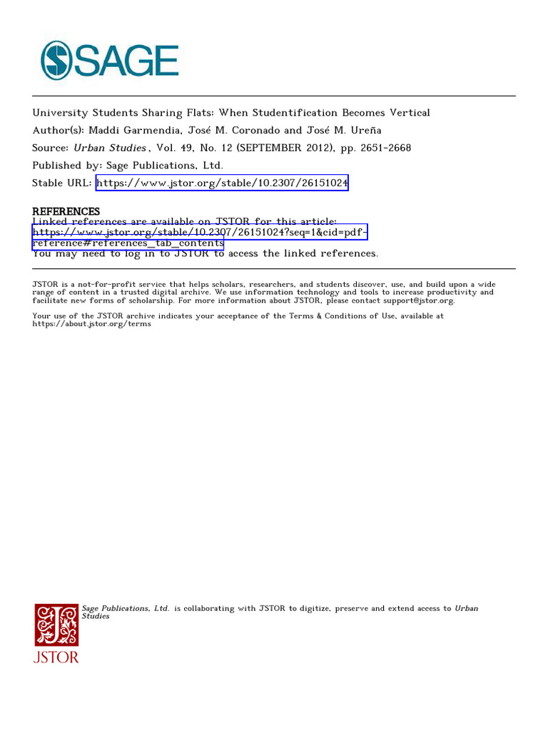 Vertical Studentification in Spain | PDF | Cost Of Living | Apartment