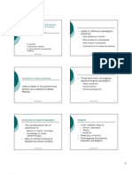 Conceptualizing and Categorizing Research January 2009