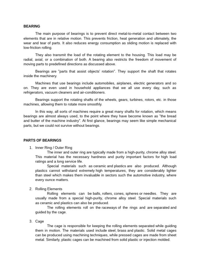 Bearing Pdf Bearing Mechanical Machines