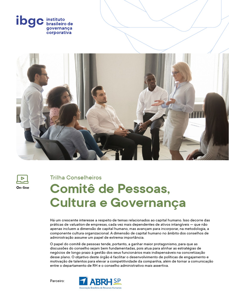 Gestão de Pessoas e Governança Corporativa | PDF | Gestão de recursos ...