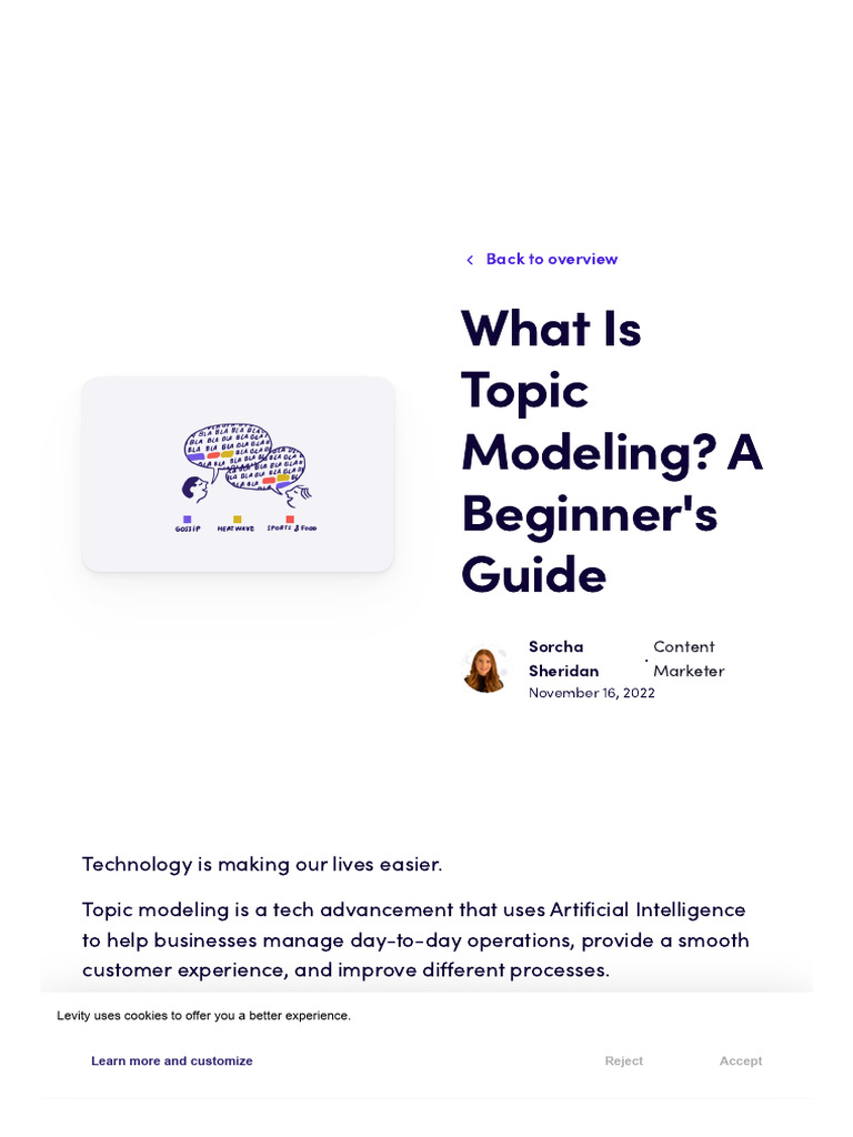 Understanding Topic Modeling in AI | PDF | Statistical Classification ...