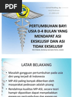 Download Jurnal Reading - Pertumbuhan Bayi Usia 0-4 Bulan Yang Mendapat ASI Eksklusif Dan ASI Tidak Eksklusif by Junita Jeanne SN79593872 doc pdf
