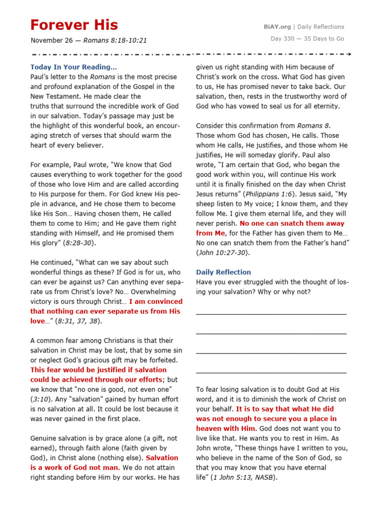 Daily Reflections Week 48 Nov 26 - Dec 2 | PDF | Paul The Apostle ...