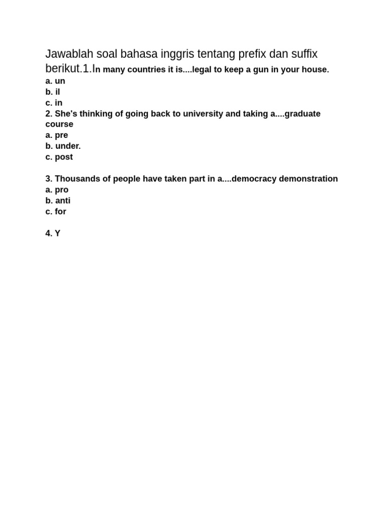 Prefix and Suffix Exercises | PDF | Social Science | Law