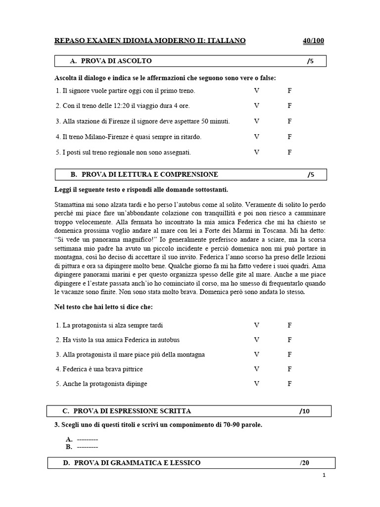MODELLO Ripasso Esame | PDF