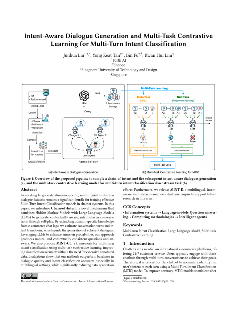 Intent-Aware Multi-Turn Dialogue Generation | PDF | Cognitive Science