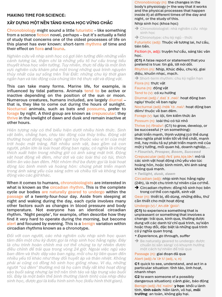 Making Time For Science | PDF