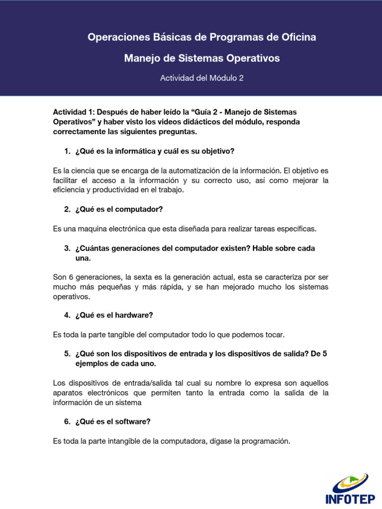 Actividad 2 - Módulo 2 | PDF | Almacenamiento de datos de la ...