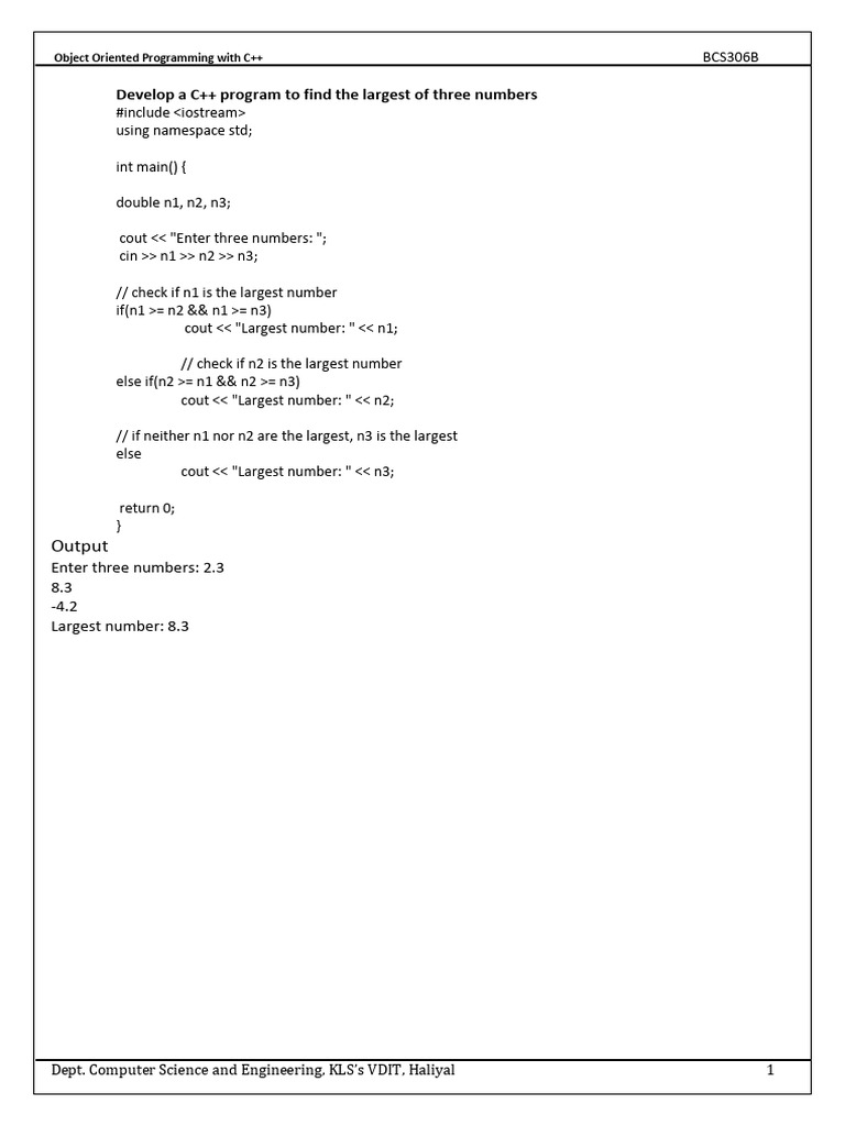 Lab Manual | PDF | Multiplication | C++