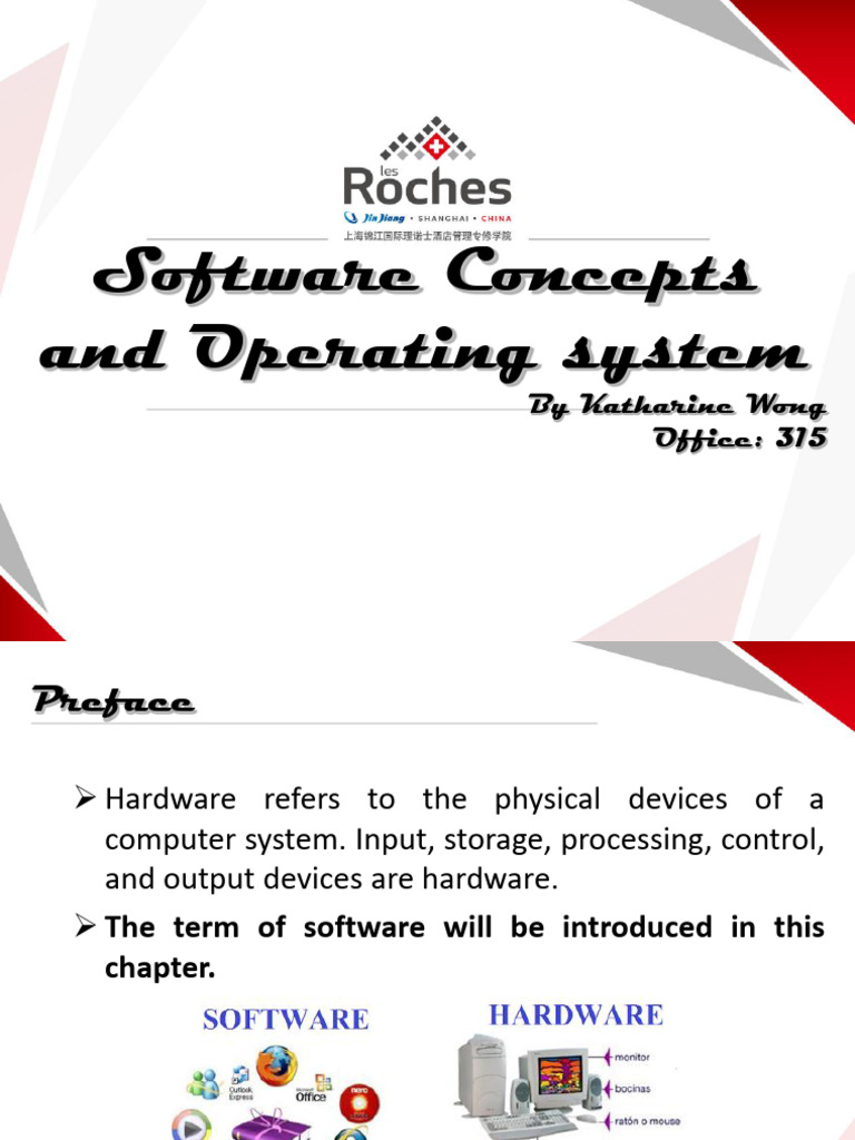 Software Concepts and Operating System - Chapter 2 | PDF | Business ...