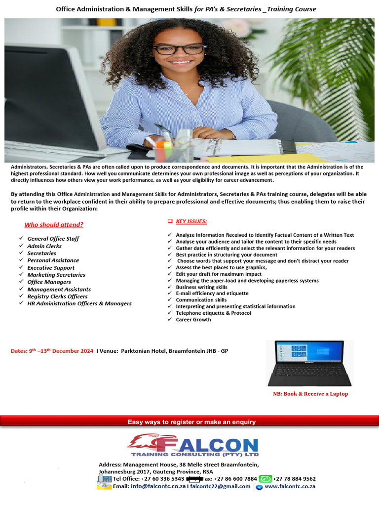 Office Admin Skills Training Course | PDF | Records Management | Business