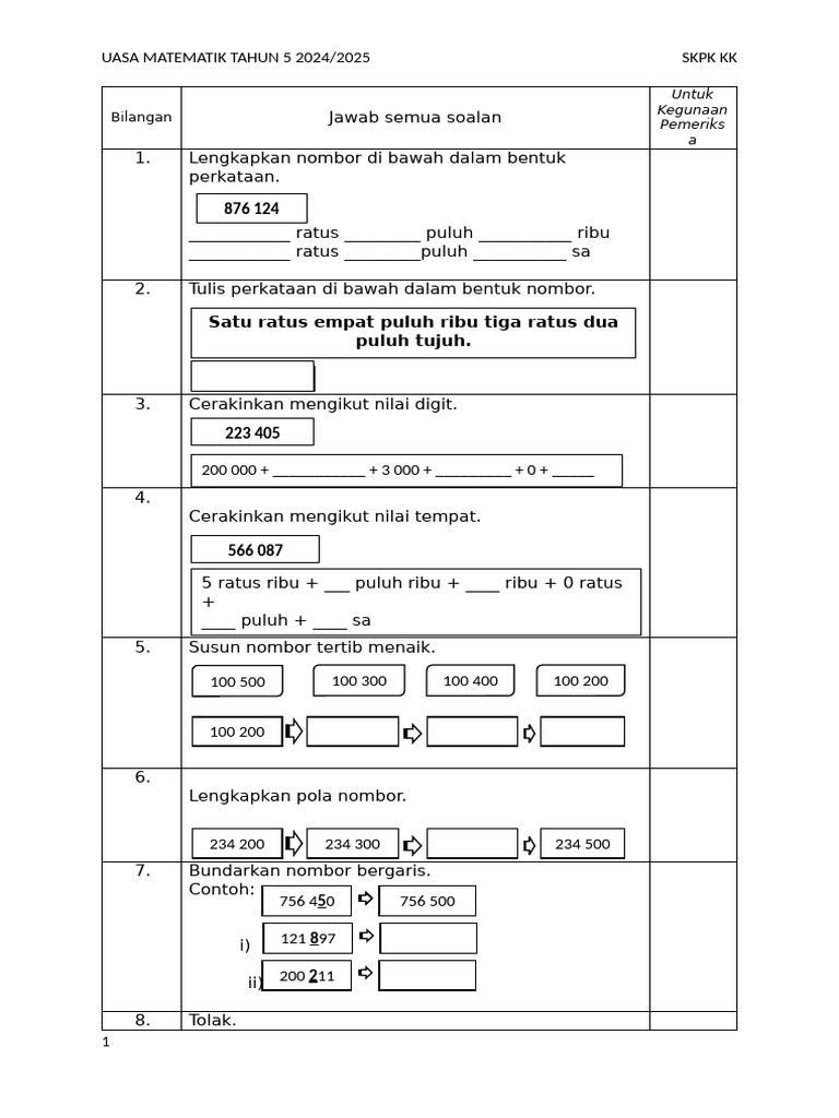 Mat T5 Paper 2 | PDF