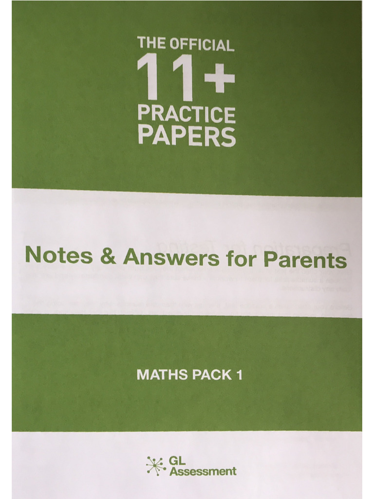 Practice Papers 1 4 Answers Notes Pdf