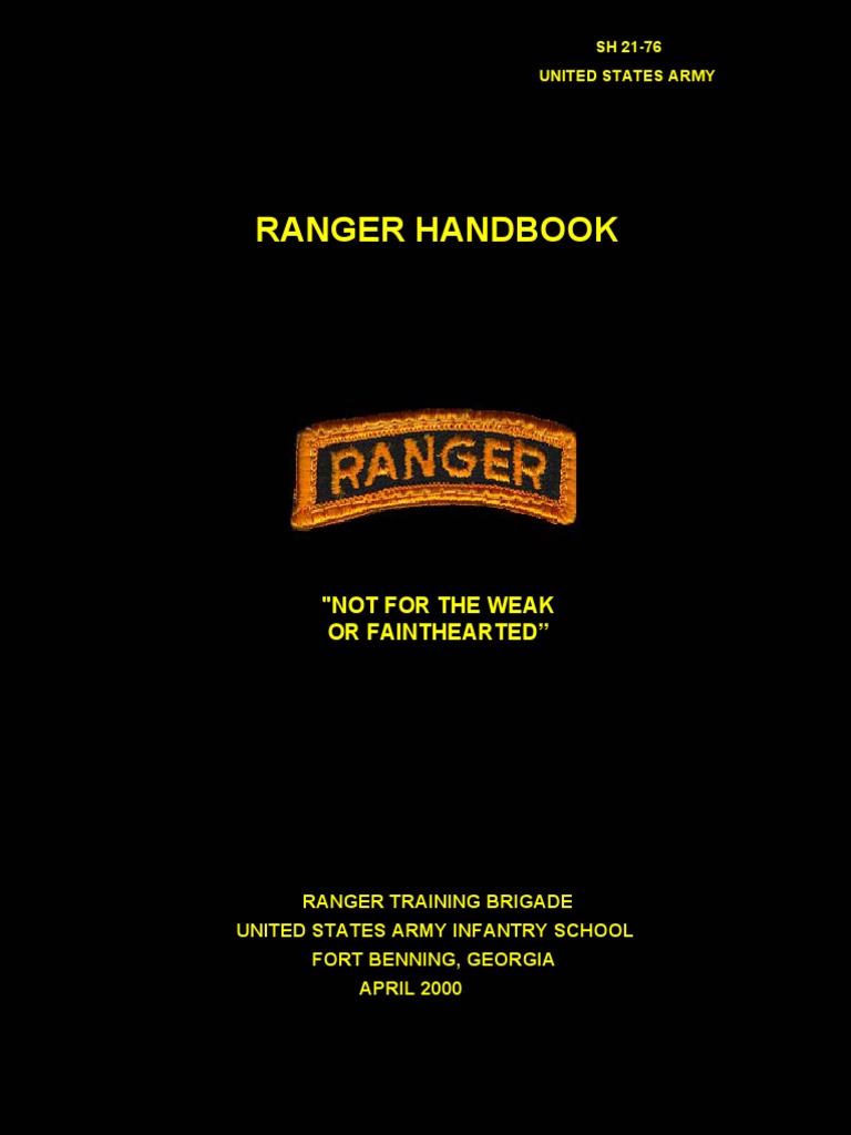 Ranger Handbook & Ranger Unit Operations PDF United States Army
