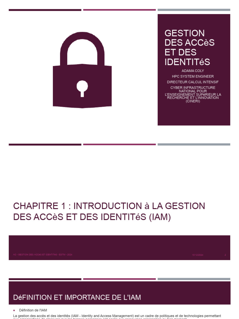 Gestion des Identités et Accès (IAM) | PDF | Certificat électronique ...