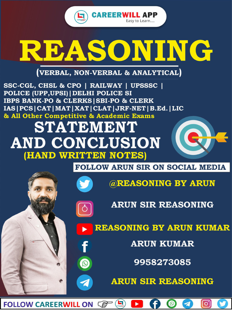 Statement and Conclusion Hand Written Notes | PDF