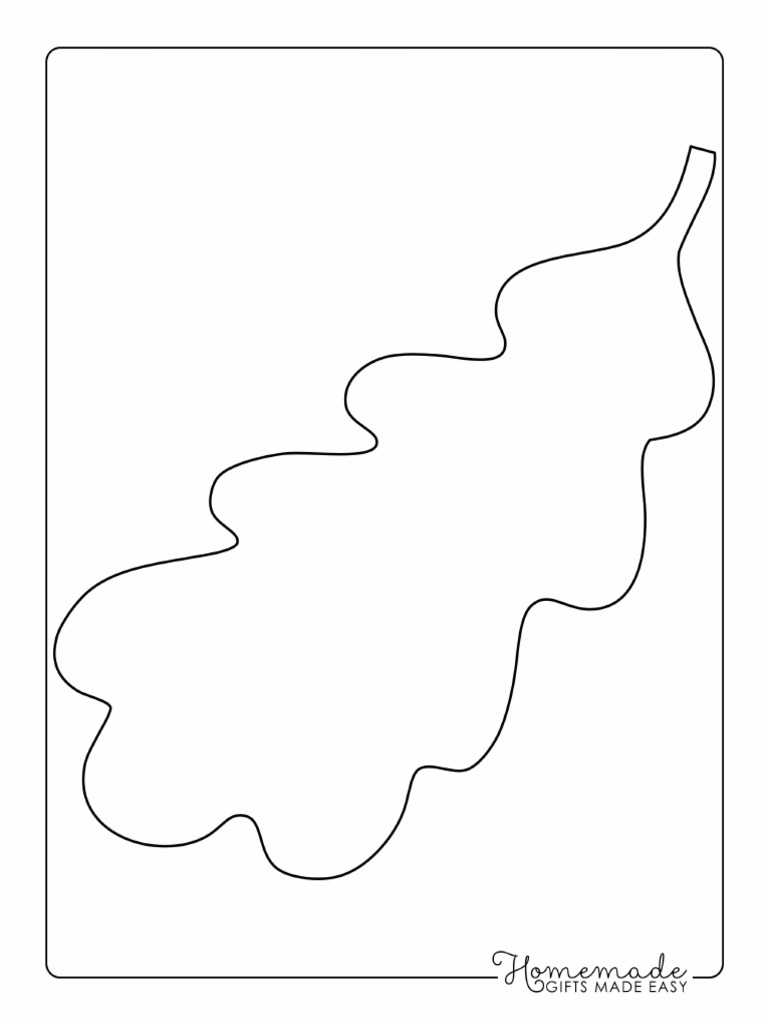 Leaf Template Oak Large | PDF