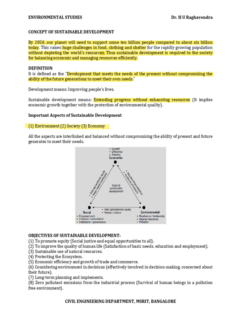 Sustainable Development Concepts and Practices | PDF | Sustainable ...
