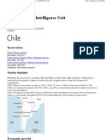 Economist Intelligence Unit,Chile Economy, Politics and GDP Growth Summary