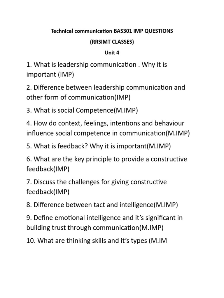 Unit 4 (IMP) | PDF | Career & Growth